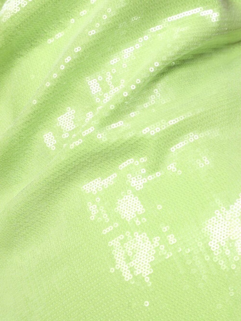 NWT Lulus Hit the Party Lime Green Sequin One-Shoulder Mini Dress (size S) - Picture 5 of 6
